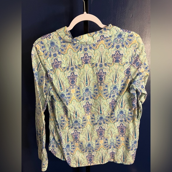 Talbots Button Up Women's Pattern Top - Picture 3 of 3